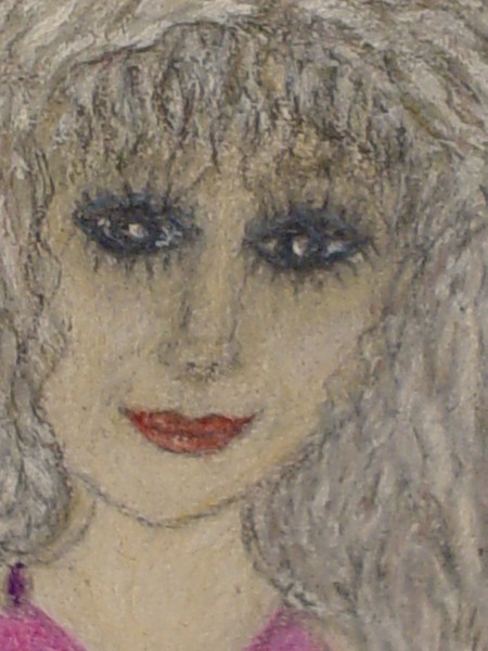Upclose Facial shot of Amachael Angel of Light