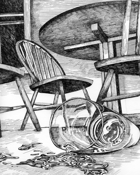 Who Knocked Over the Glass?