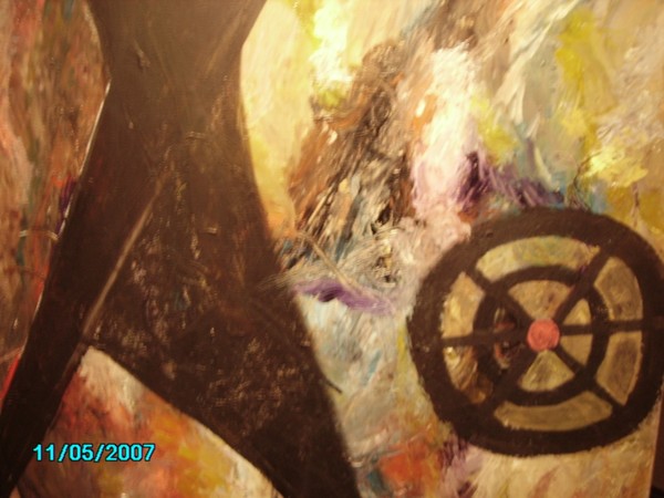 abstrait huile sur toile 2007