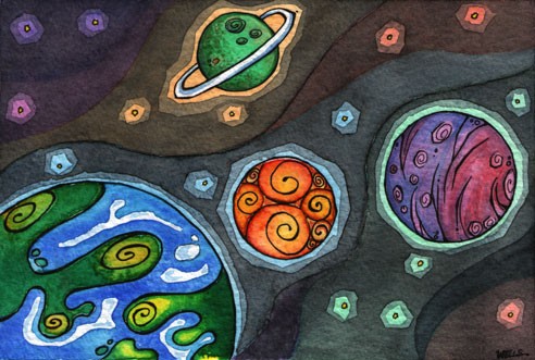 Fantasy Outer Space Scene