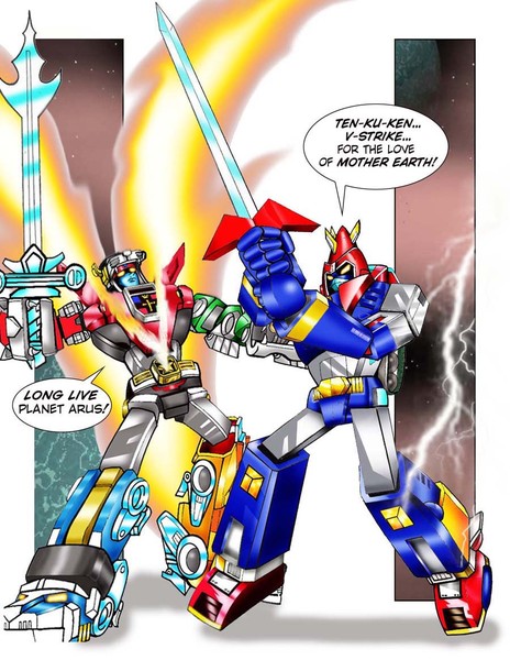 Voltes V versus Voltron V-Slash