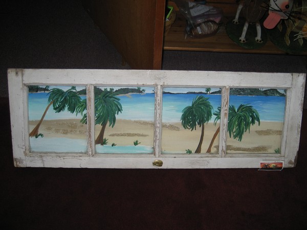 Tropical Beach Window