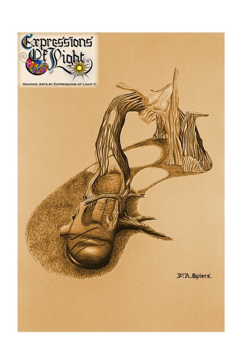 ExpoLight-Graphic-Arts-Shoetree-1980-0001 (Pencil-Coloured-Sepia-SP)