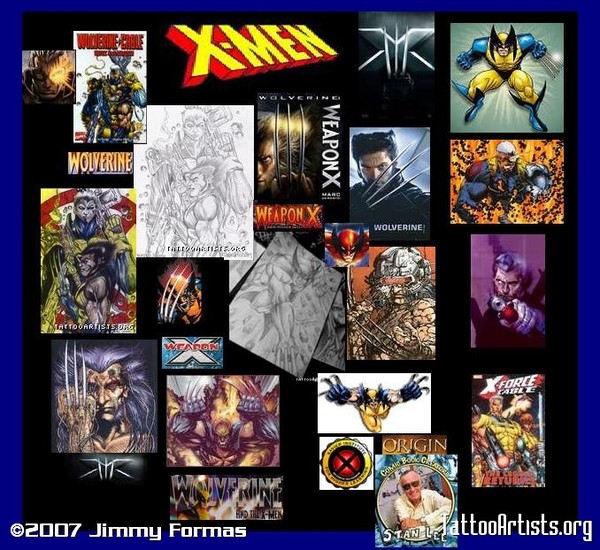 my sketching and coloring on xmen