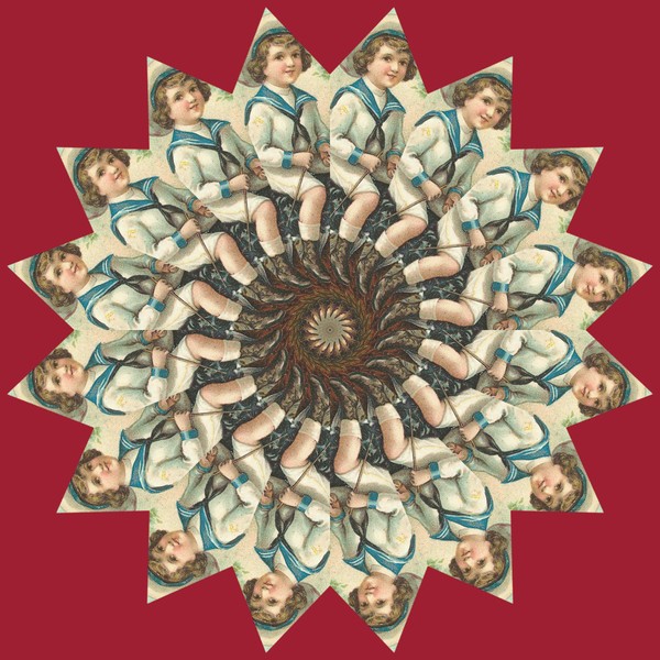 KALEIDOSCOPE VICTORIAN BOY ORNAMENT
