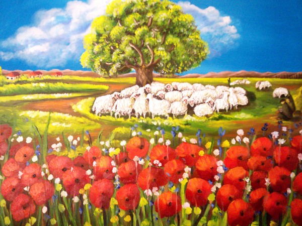 SHEEPS AND SHEPHERDS OF TUSCANY