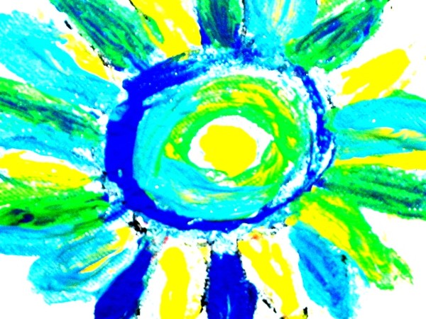 fabric paint flower