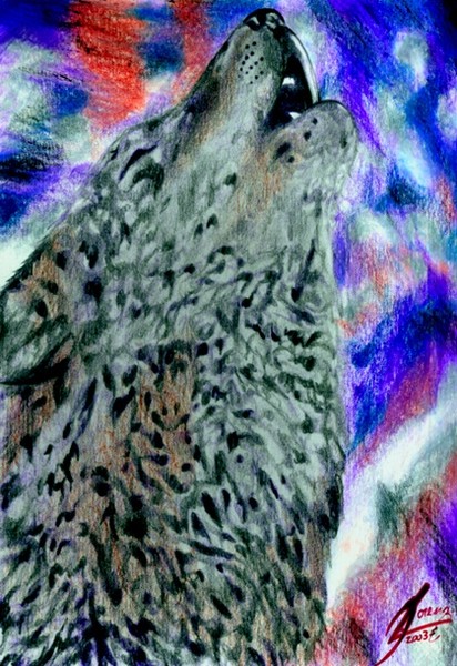 Fine Art:  Wolf Howl