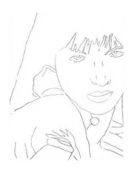 Milla Jocovich drawing 1