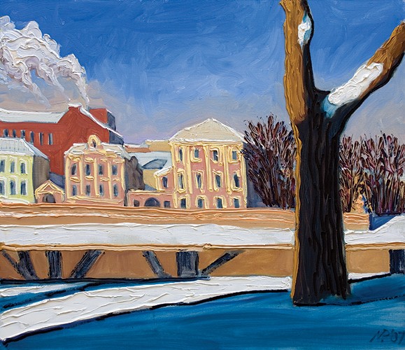 St. Petersburg . Neva in winter. 