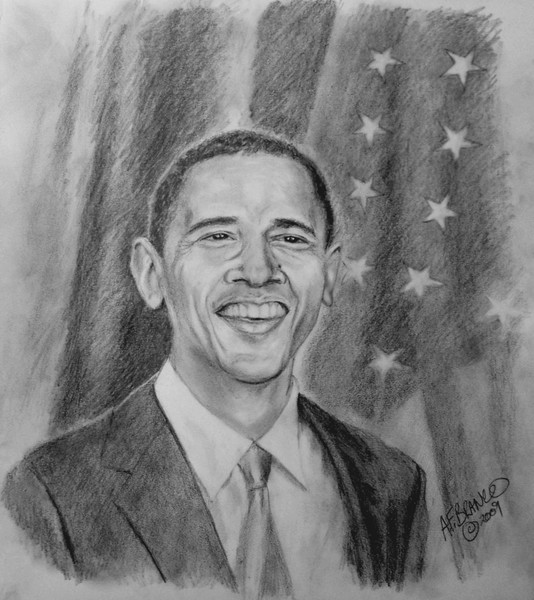Obama Pencil Portrait