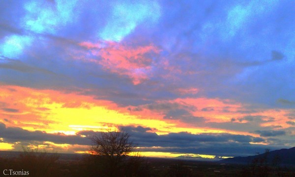 Colored sky