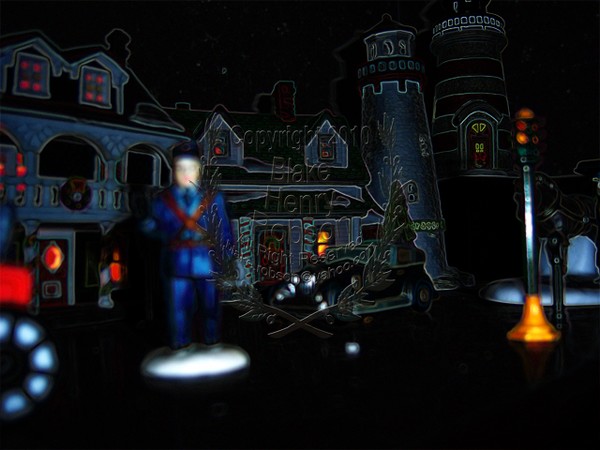 Department 56 Christmas Village Digital Art
