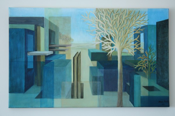blue landscape