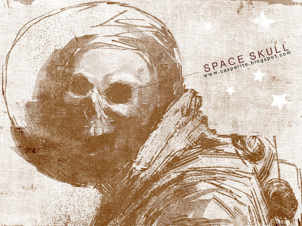 SPACE SKULL SCREENSAVER