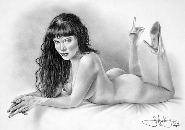 Temptress nude drawing