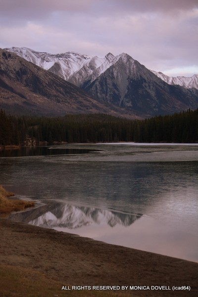 Icy Mountain Reflection