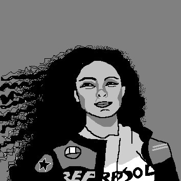 K.M. digital portrait