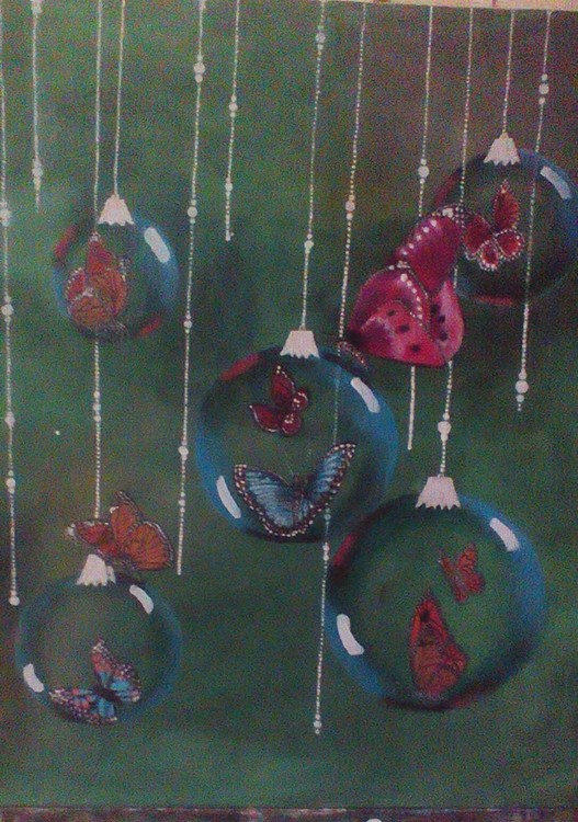 butterflies and ornaments