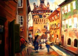 City streets of Sighisoara