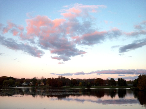 sunset at the lake