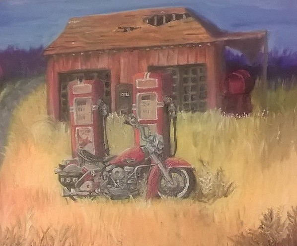 Forgotten America: Motorcycle in oil