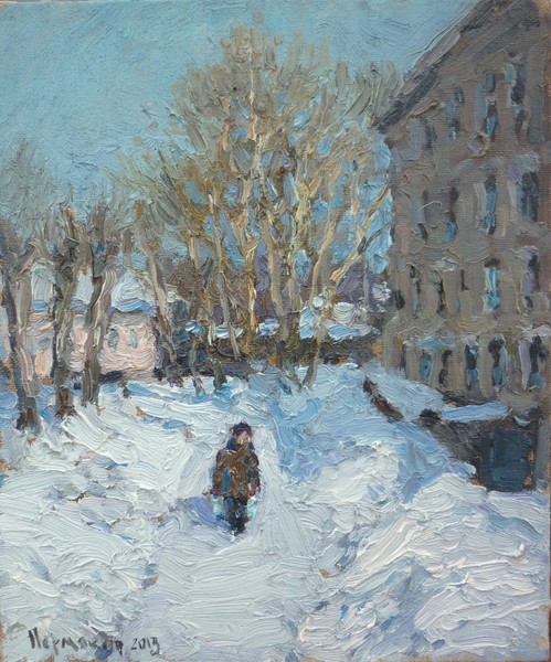 April on the street Shcherbakov
