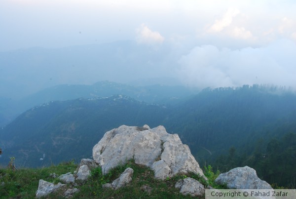 View from Changla Gali's top, KP, Pakistan.
