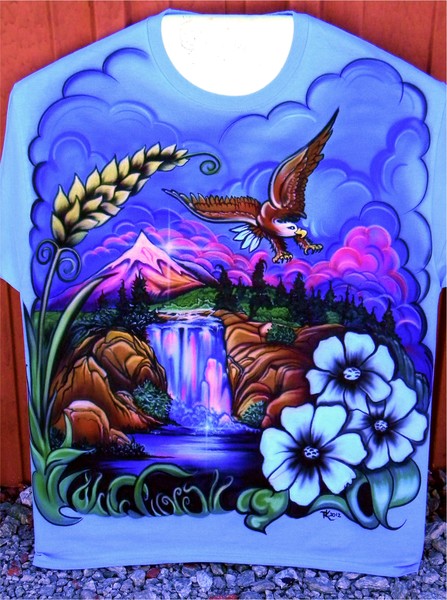 Fantasy Story:  Eagle and Landscape