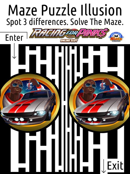 Racing For Pinks Maze Puzzle