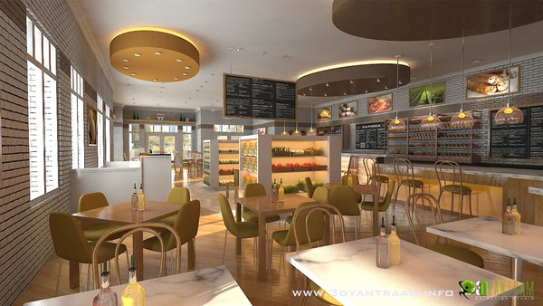 Commercial 3D Interior CGI Restaurant Bar
