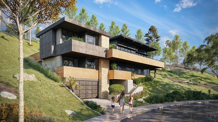 Captivating Creations: Unveiling Antalya's Hillside Haven - A 3D Architectural Rendering Studio Tal