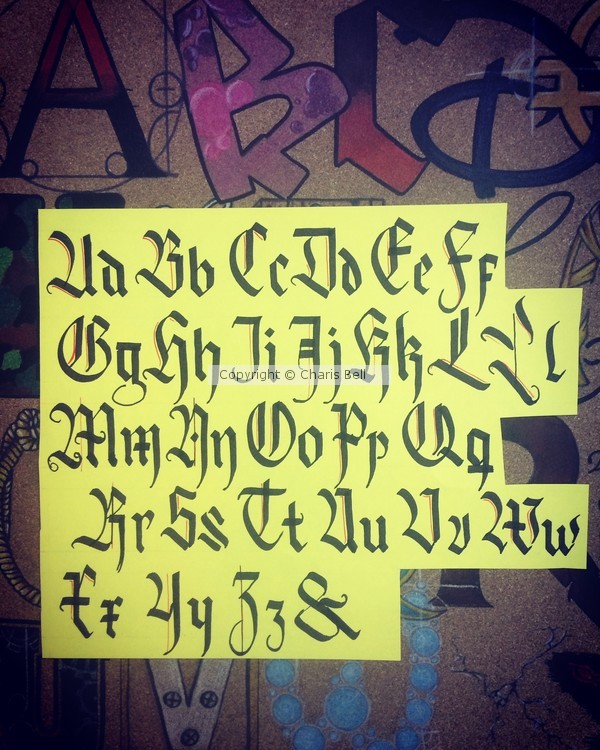 Alphabet Calligraphy