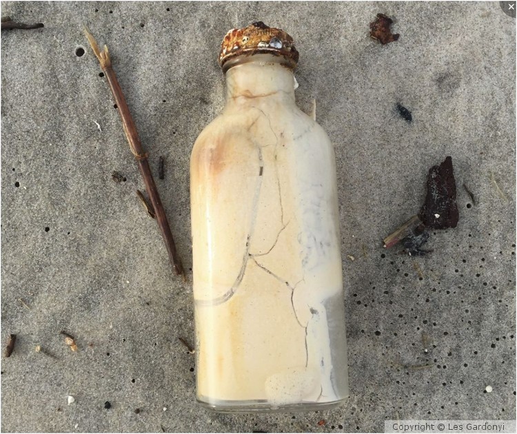 Milky white bottle