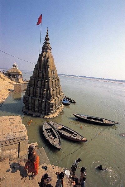Ghat in varanasi, India