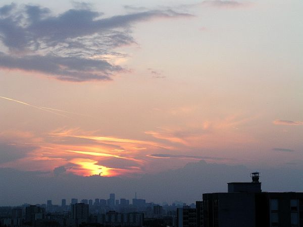 Sunset over Paris