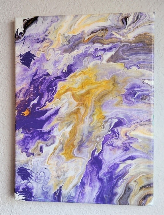 Dancing Purple Yellow Teal