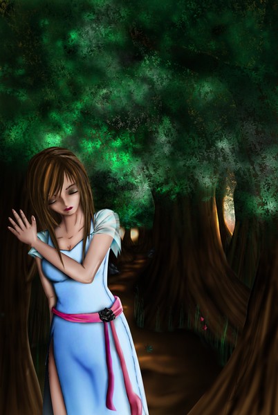 Alone in the woods