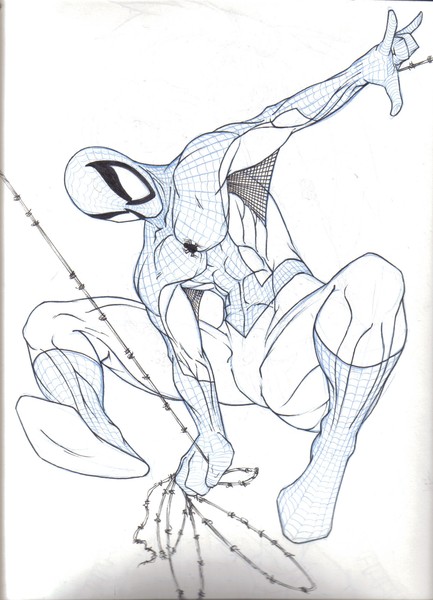 spidey line art