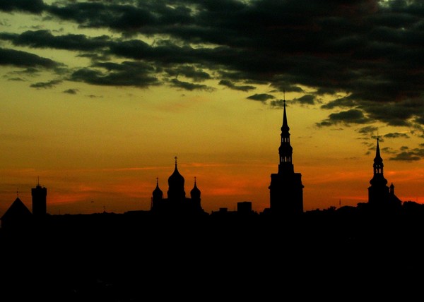 Sunset over Tallinn