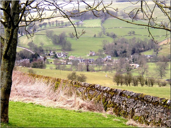 Ilam village in the Peak District.