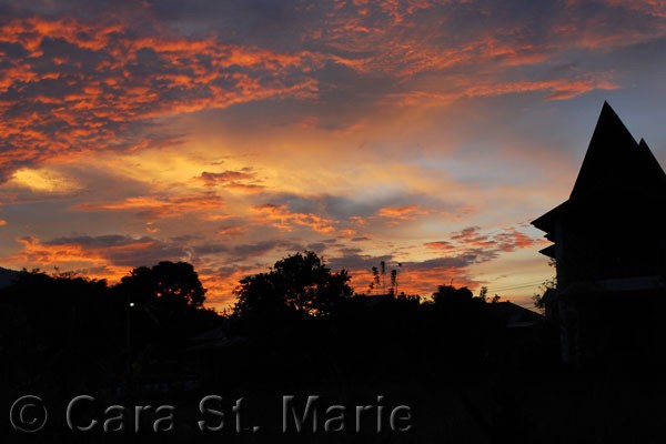Sunset on Tuk Tuk