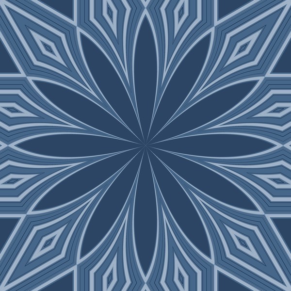 Blue Kaleidoscope (One)