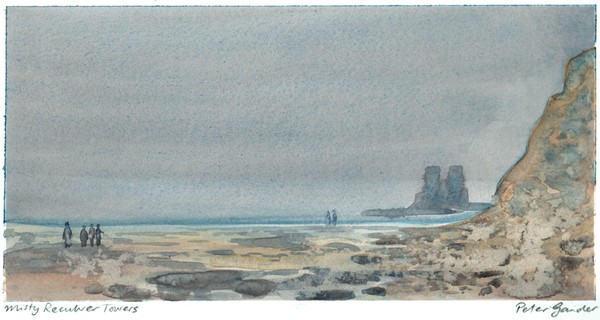 Misty Reculver Towers