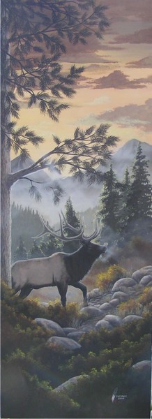Misty Morning Elk