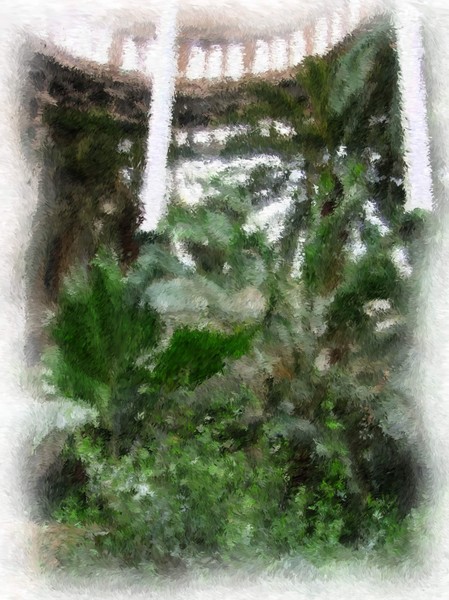 The Glyptotek Wintergarden Impressionist Digital Painting