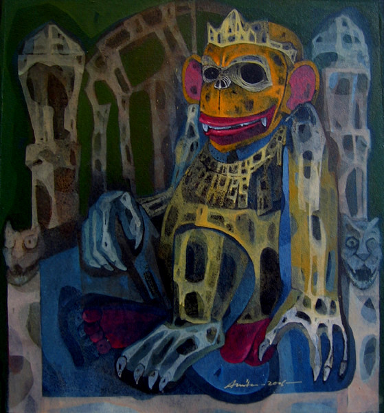 monkey on the throne
