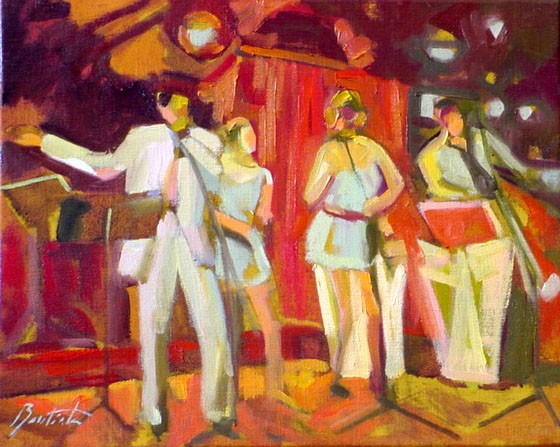 Dancing in red