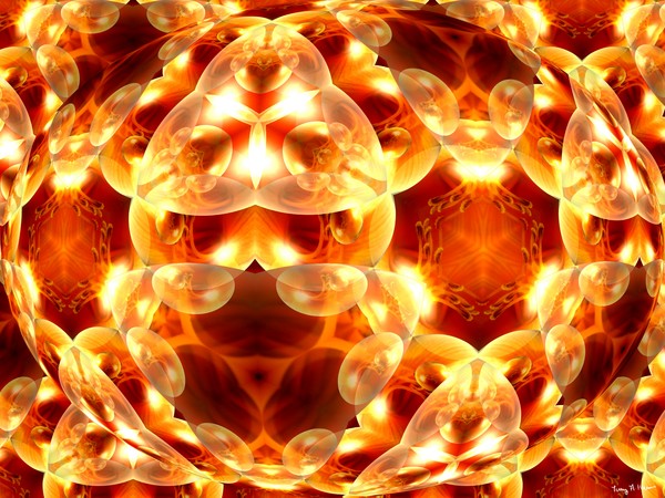 Golden Lily Sphere Droplets