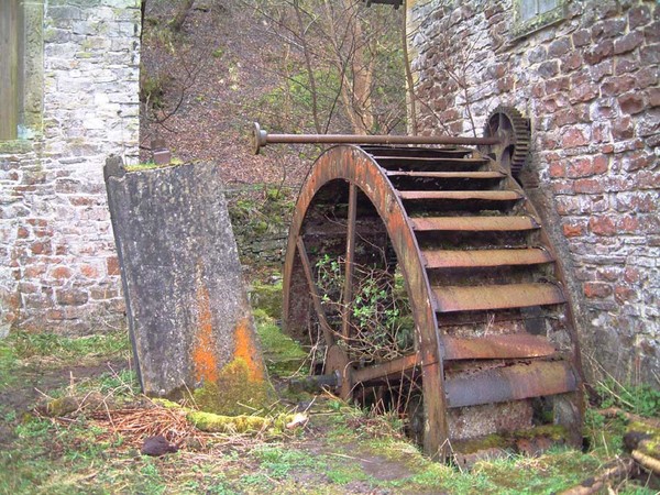 Old mill wheel, Derbyshire UK